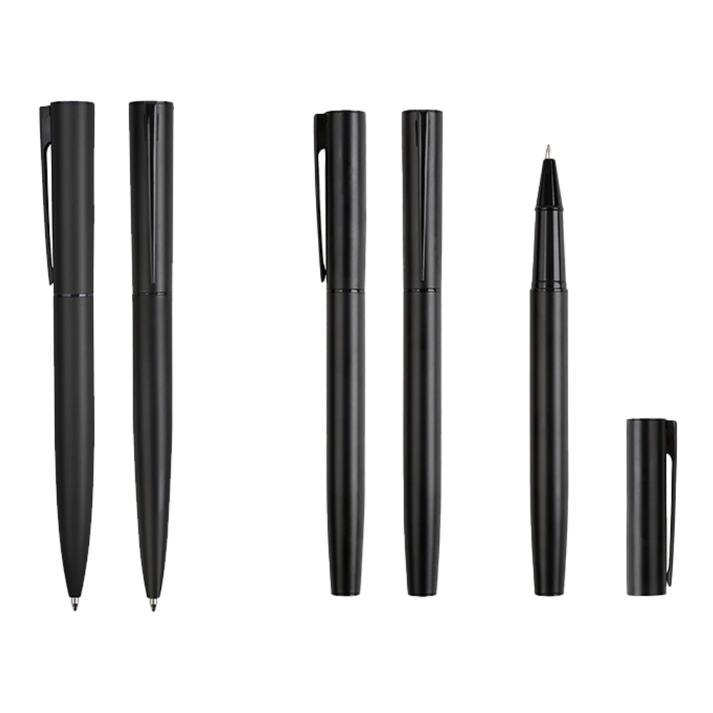 Halon Penset — A Metal Roller Pen with a Matching Metal Ball Pen