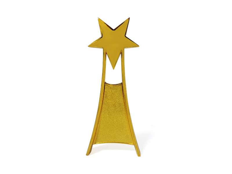 Blitz (Gold) – Star Metal Trophy with Velvet Box