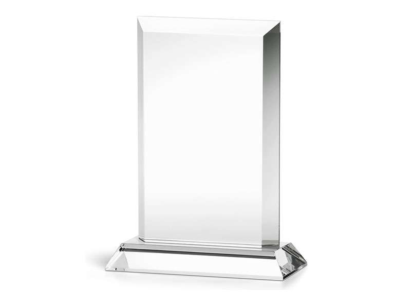 Awecon – Rectangular Crystal Glass Trophy