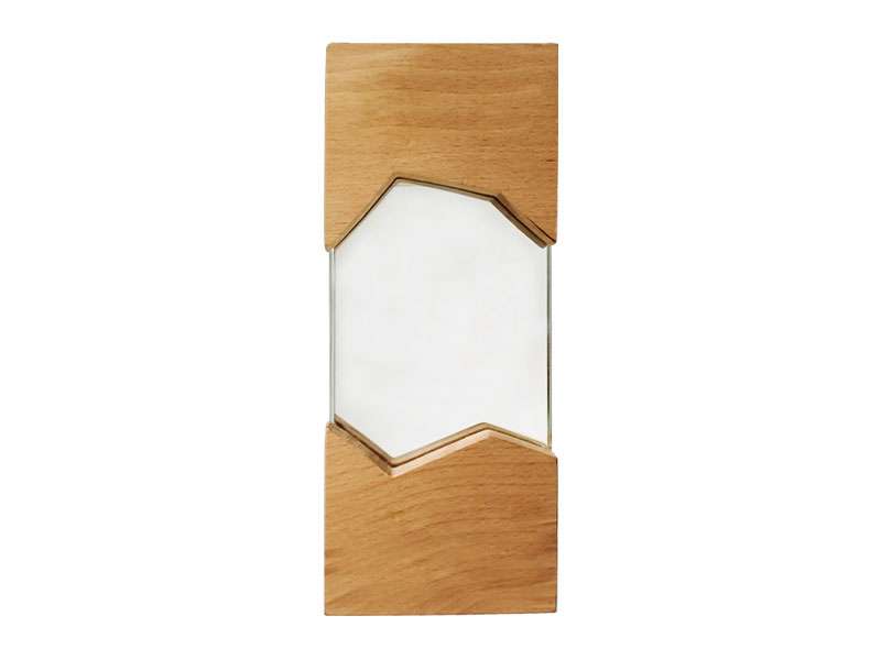 Bisla – Wooden Trophy with Glass Accents