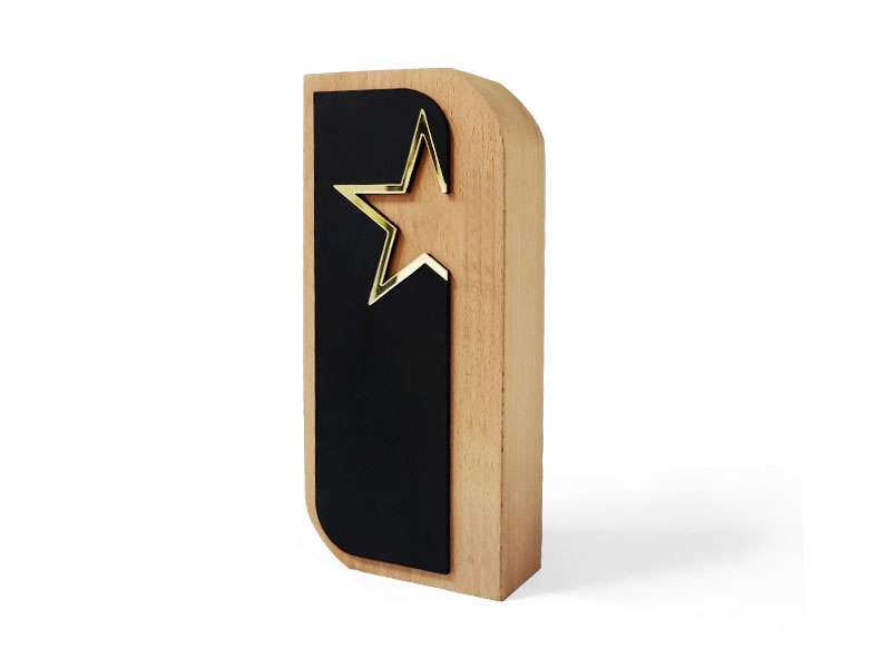 Bistra – Wooden Trophy with Golden Star
