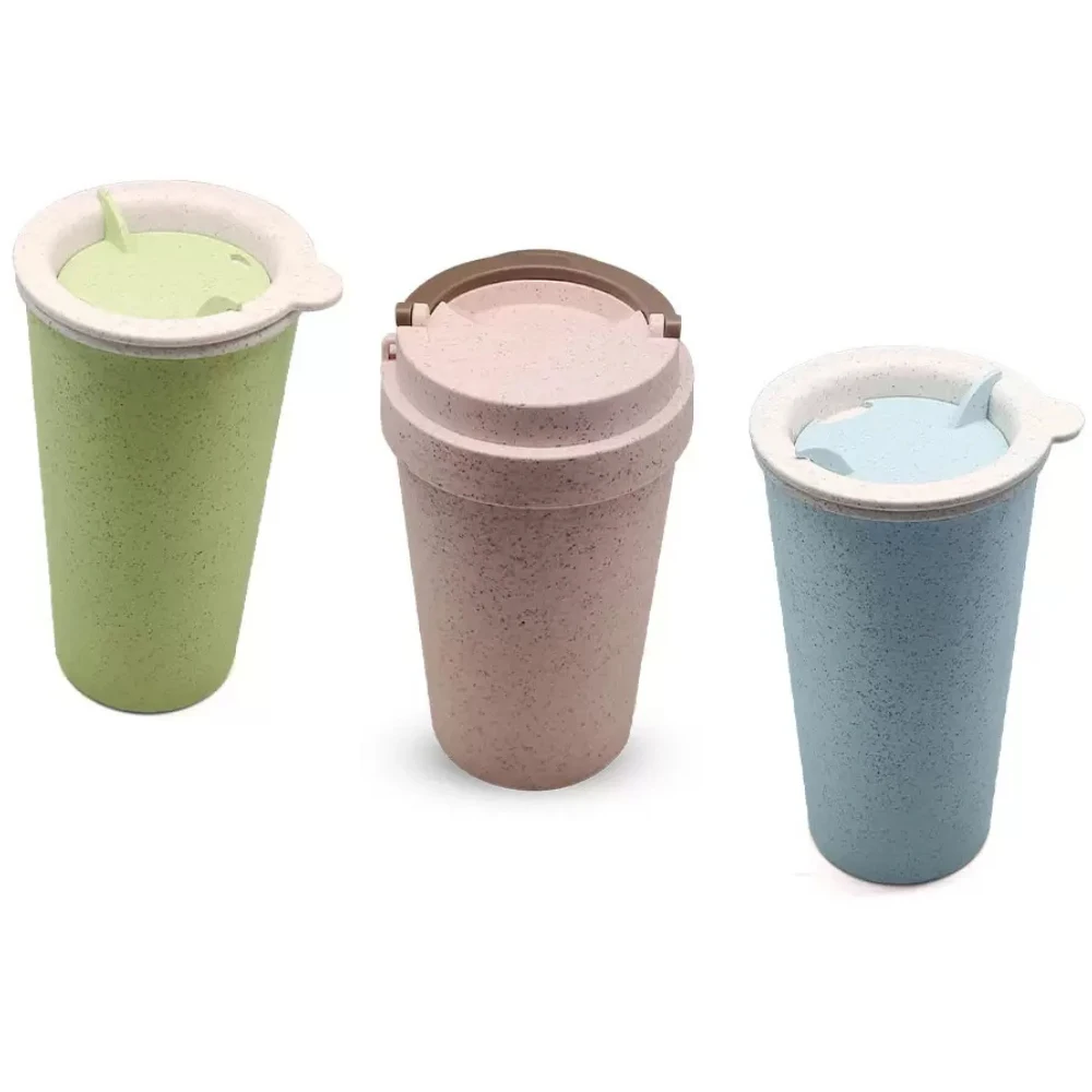 Eco Husk — 400ml ♻️Biodegradable Wheat Fibre Cup