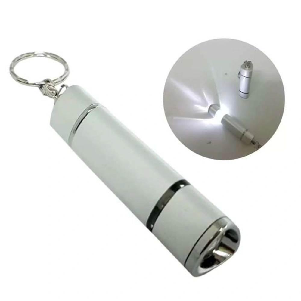 Enkindle — Silver LED Outdoor Flashlight Keychain