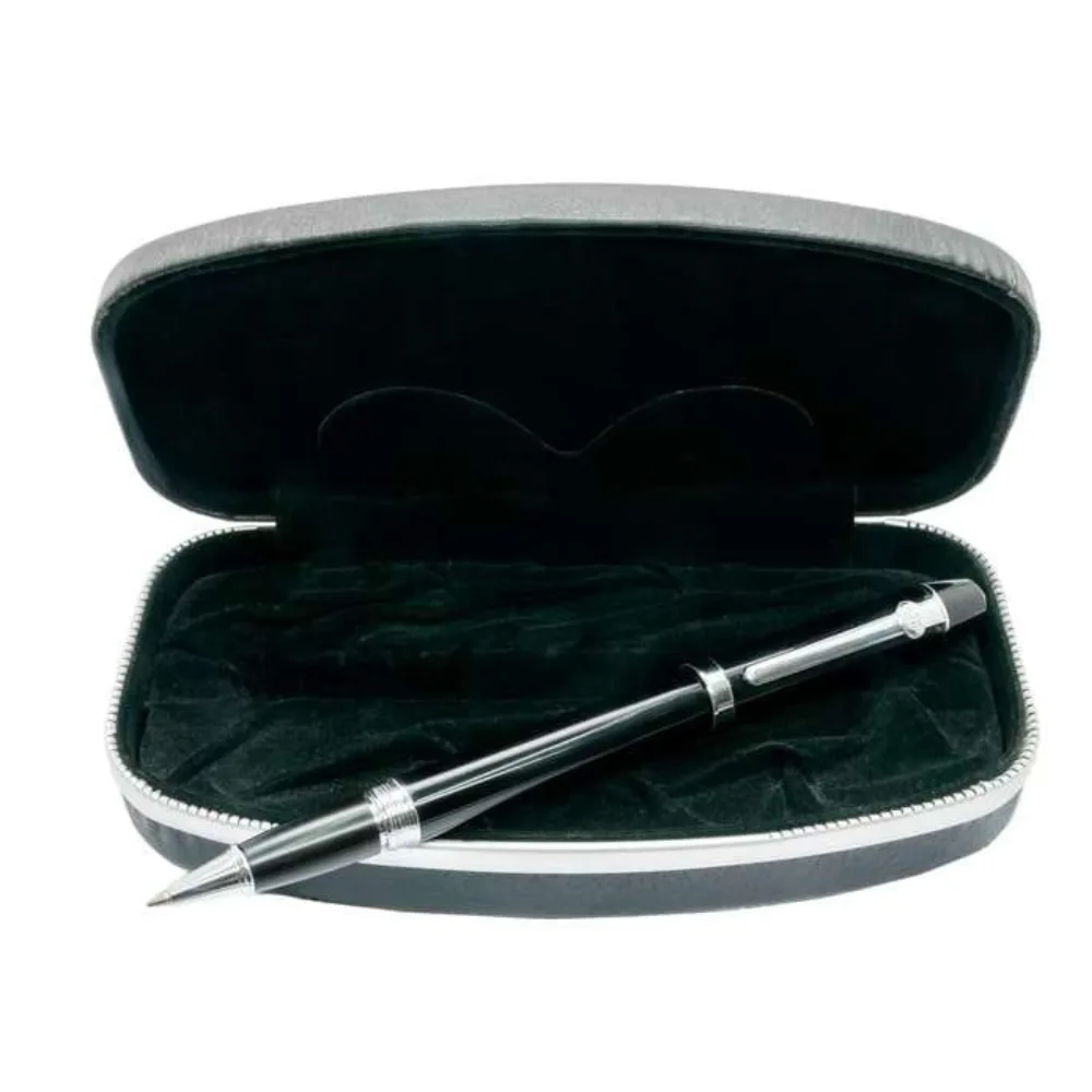 Duke Forza — Black Ballpoint Pen with Silver Trimmings