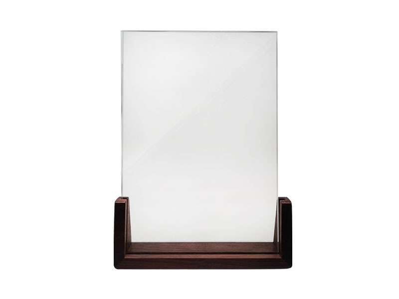 Lakim — Crystal Glass Trophy with Wooden Base