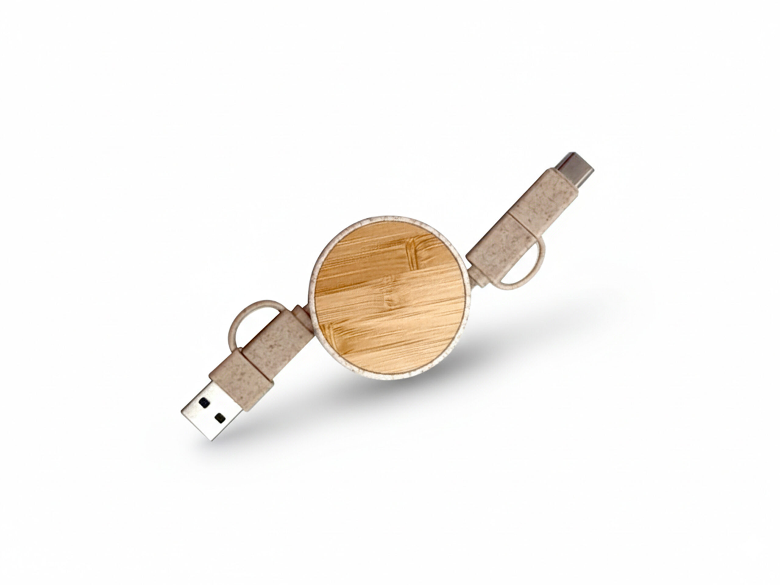 EcoCord — Wheat Fiber Retractable 4-in-1 Charging Cable