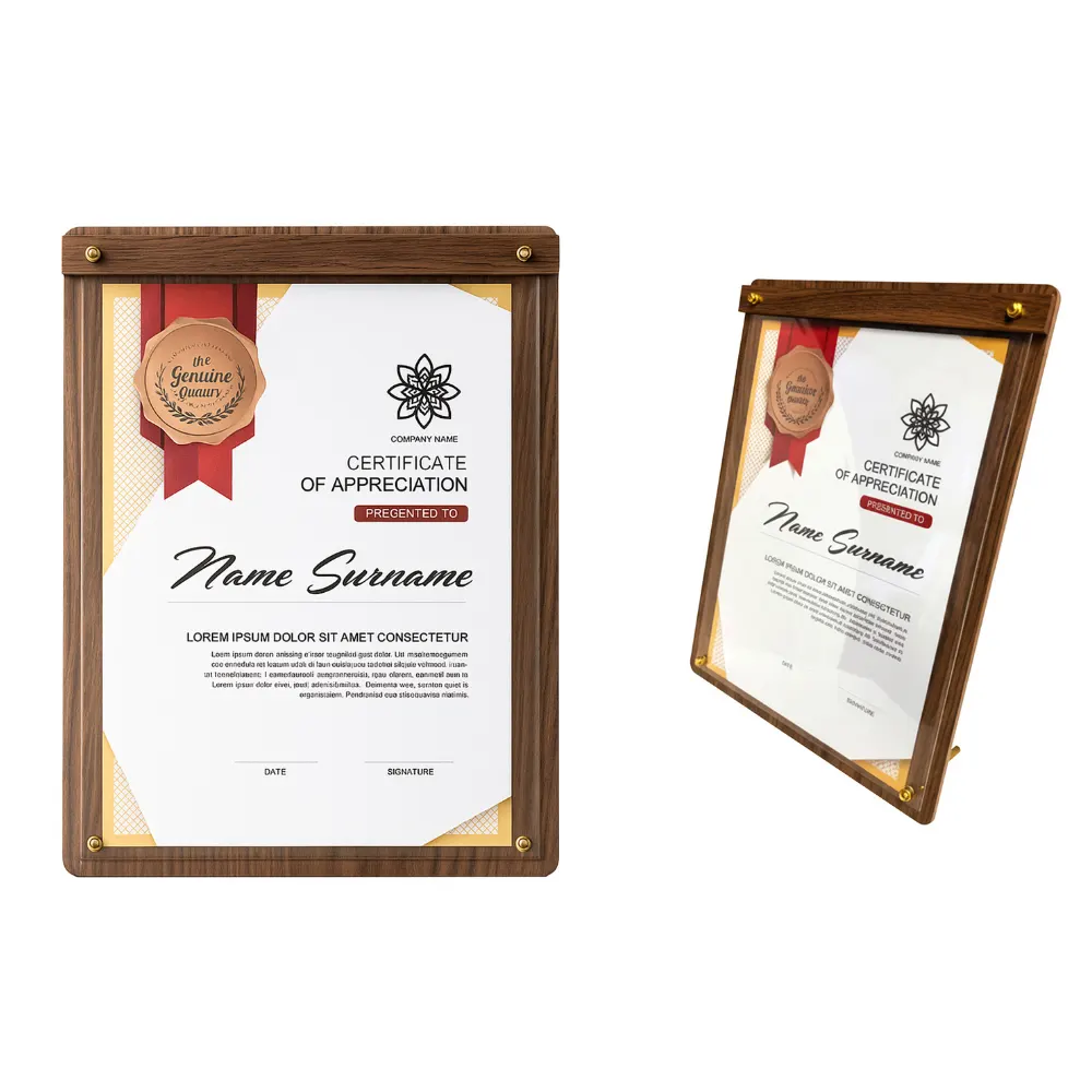 Walnera — Premium Wooden Certificate Holder
